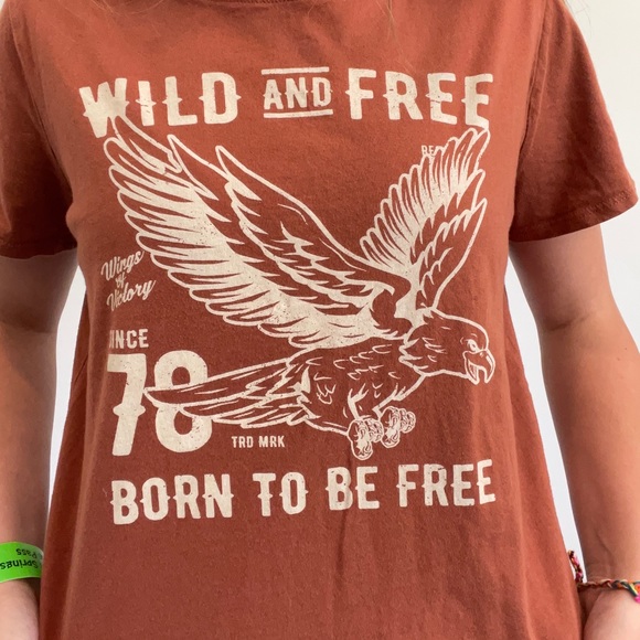 BURNT ORANGE GRAPHIC TEE FROM BOHME - Picture 3 of 6